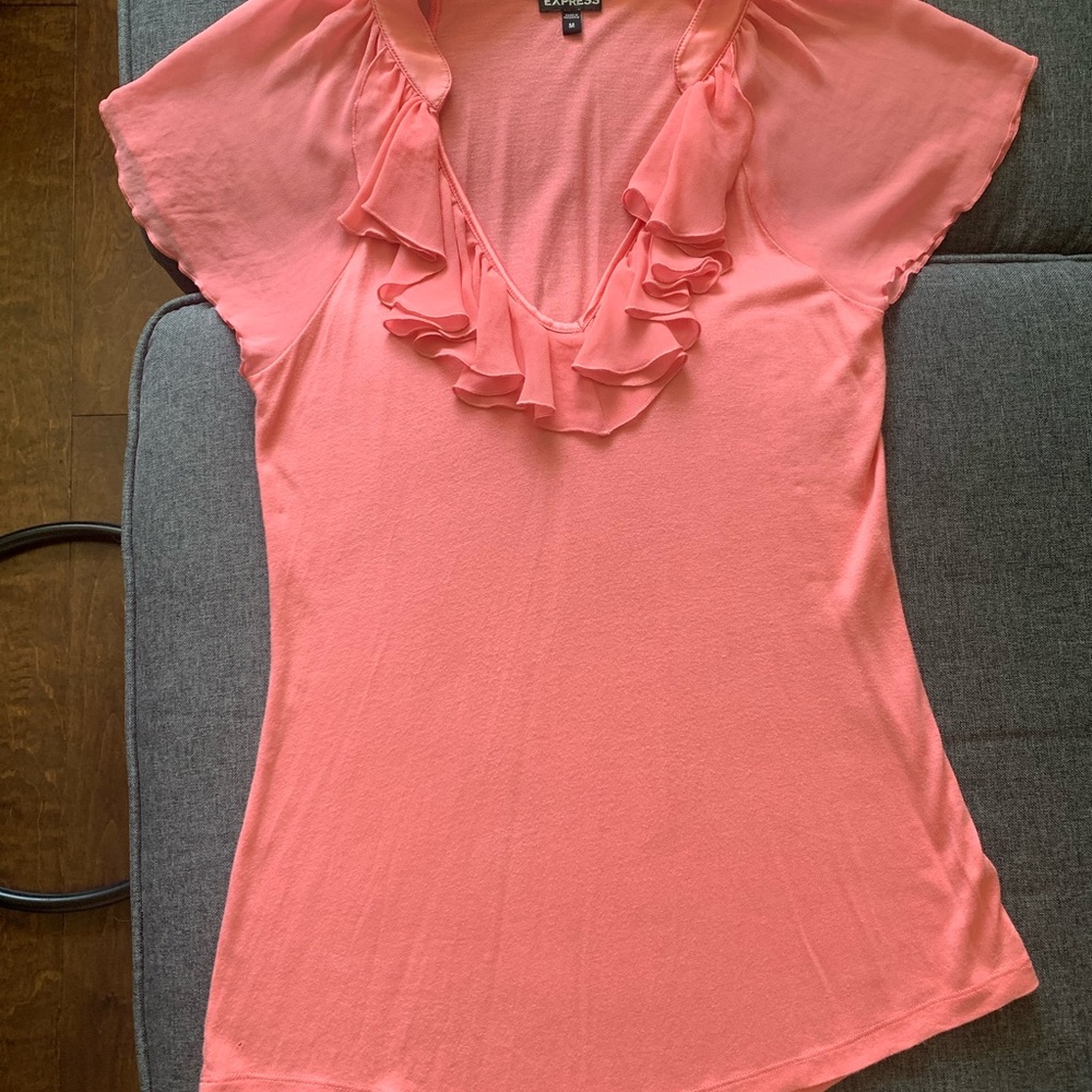 Express peach colored top